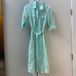 Core Life Brand Linen Button Up Dress
